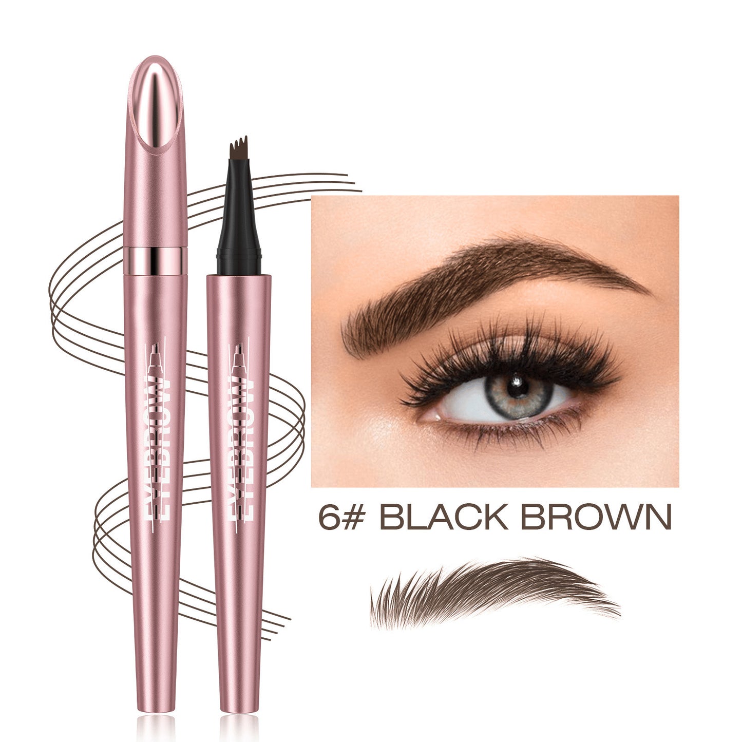 Last Day ✨ Buy 1 Get 2 Free – Waterproof Micro-Fork Eyebrow Pencil + Free Eyeliner & Mascara