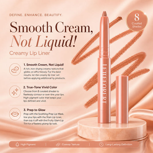 Last Day Buy 1 Get 1 Free Easy Glide Lip Liner — Creamy, Blendable Color with Smooth Application, Summervibes