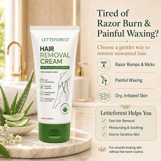 Smooth, Hair-Free Skin in Minutes — No Razor, No Pain