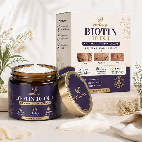 Made and Shipped from USA ✨Letteforest® Biotin 10-in-1 Skin Restoration Cream 🍀