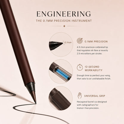 The Hours Dissolve. The Line Remains. 24HR Waterproof Eyeliner